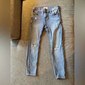 Abercrombie kids distressed jeans super skinny regular length size 11/12
